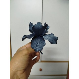 Hoa diên vĩ cài áo handmade Joli màu xanh