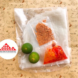 100 bịch bánh tráng tắc ớt tươi rim siêu cay