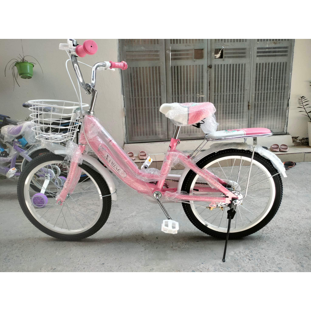 xe đạp trẻ em xe cho bé trai bé gái hãng xaming size 12 14 16 18 20 từ 3-10 tuổi đi