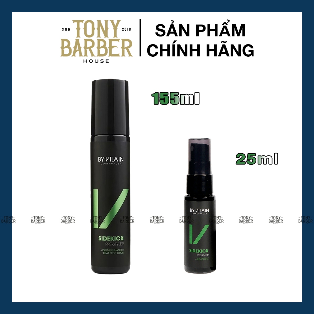 Xịt tạo phồng tóc By Vilain Sidekick 155ml - 25ml