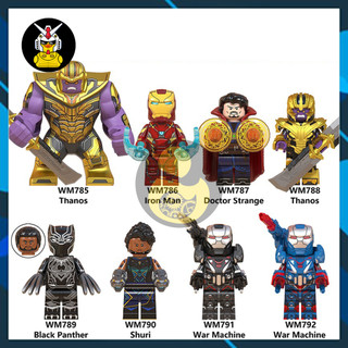 WM6072  Mô Hình Siêu Anh Hùng Đồ Chơi Lắp Ráp Super Hero Thanos Ironman Black Panther Doctor Stranger