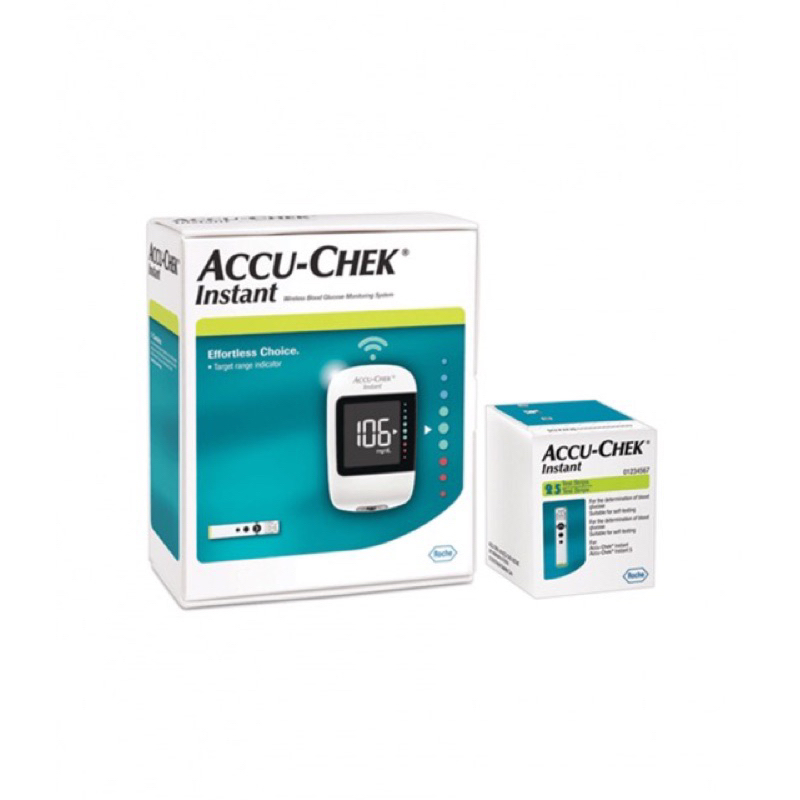 Máy đo đường huyết Accu check Intans + Hộp 50 que ( Bảo Hành Trọn Đời )