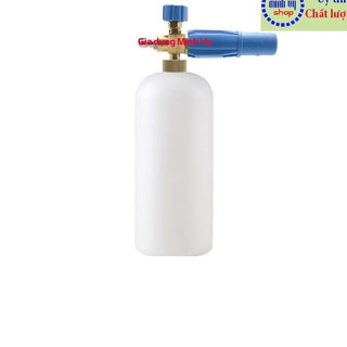 Bình tạo bọt tuyết gắn súng phun rửa xe 1L - bình dày - mỏ ngắn - BT1LV3