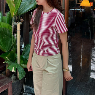 ÁO THUN SỌC ĐỎ