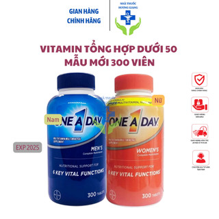 Vitamin One A Day Men, Vitamin One A Day Women Dưới 50 Tuổi Mẫu mới Date 2025