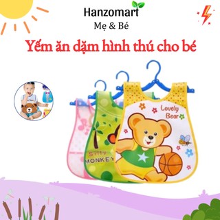 Yếm ăn dặm hình thú cho bé