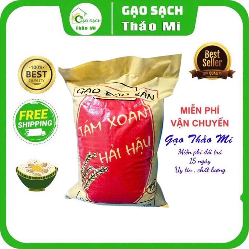 Gạo Tám Xoan Hải hậu túi 10kg