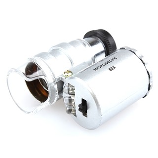 Kính lúp mini 60X V1, có đền led chiếu sáng
