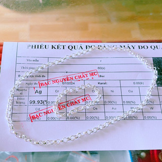 Bộ vòng chó bé, bạc nguyên chất