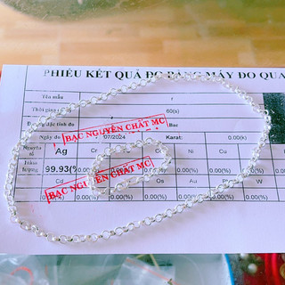 Bộ vòng chó bé, bạc nguyên chất