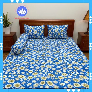 Bộ drap ga nệm mẫu mới thun lạnh hàn quốc in 3d - cao cấp