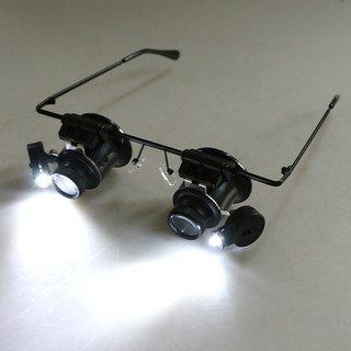 Kính lúp đeo mắt có đèn v1