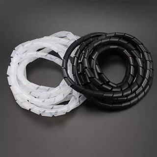 Ống xoắn quấn dây điện loại tốt -ống ruột mèo quấn dây Phi 8mm, 10mm, 12mm