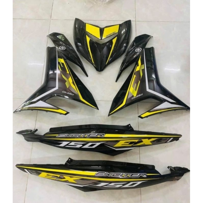 tem rời exciter 150 đen vàng