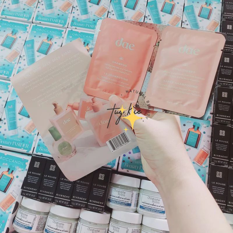 [ Sample 15ml * 2 ] Gội Xả Cho Tóc Nhuộm Dae For Color