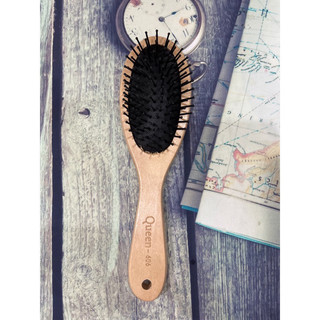 Lược chải tóc gỗ gỡ rối gai đinh massage [Wego_Cosmectics]