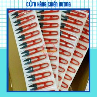 Set 12 kéo bấm đỏ, kéo cắt chỉ