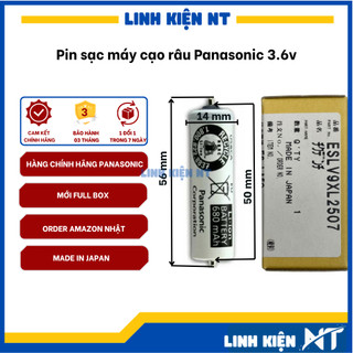 Pin máy cạo râu panasonic, eslv9xl2507 pin sạc máy cạo râu, 3.6v 680mah | linhkiennt