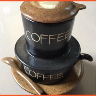 Combo pin cốc cà phê kèm thìa gốm sứ Bát tràng cực an toàn khi sử dụng