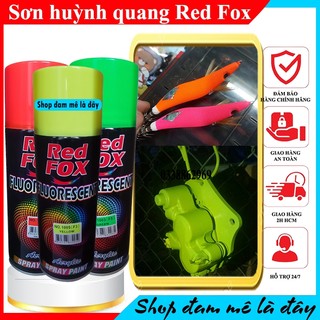 Sơn phản quang, sơn huỳnh quang, sơn trắng, hồng, đỏ, xanh Redfox dung tích 400cc, sơn xe máy