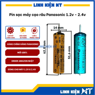 Pin máy cạo râu panasonic, es882l2507n,es-rl15 ,es-rl34, pin sạc máy cạo râu, pin máy cắt tóc, v v, 1.2v | linhkiennt