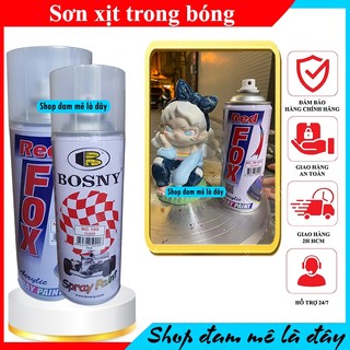 sơn bóng, sơn xịt trong bóng, trong mờ Red Fox/ Bosny -Thái Lan dung tích 400cc, xịt bóng tượng, sơn bóng xe máy