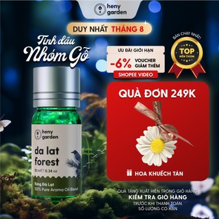 Tinh Dầu Thơm Phòng Bộ Sưu Tập Mùi Gỗ Trầm Ấm HENY GARDEN