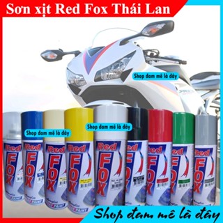 Sơn xịt, sơn trắng, sơn đen, sơn bóng, sơn lót full màu Red fox - Thái Lan,  sơn xe máy,sơn xe đạp