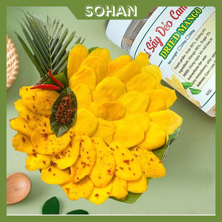 Xoài Sấy Dẻo Xuất Khẩu, Miếng To Không Vụn, Ngọt Tự Nhiên  - Sohan Food