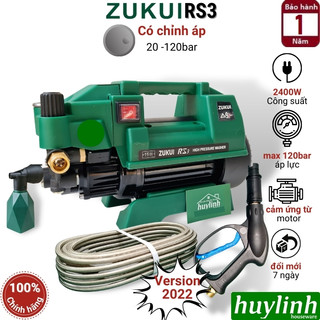 Máy rửa xe Zukui RS3 công suất 2400W - Osaka [Zukui S5] - Có chỉnh áp lực