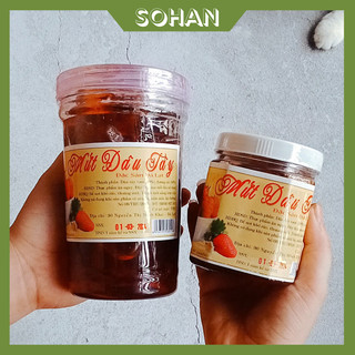Mứt Dâu Tây Đà Lạt Hàng Loại 1 Nguyên Quả, Nhiều Dâu ăn bánh, pha nước giải nhiệt mùa hè - Sohan Food