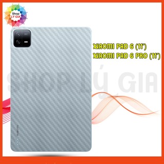 Miếng dán carbon bảo vệ mặt lưng cho Xiaomi Mi Pad 6/6 Pro/5/5 Pro/4/4 Plus