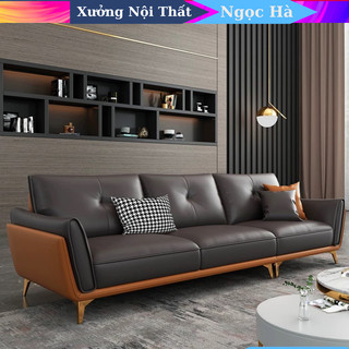 Sofa văng cao cấp - sofa băng 3 chỗ bọc da nhập khẩu