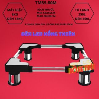 CHÂN ĐẾ TỦ LẠNH VÀ MÁY GIẶT INOX CỠ LỚN TM5580