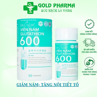 Glutathione 600 Dr Lacir viên uống trắng da chính hãng giảm thâm nám, cân bằng nội tiết tố nữ