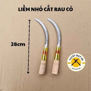 Liềm cắt cỏ cắt rau cỡ nhỏ gọn có răng chấu sắc bén