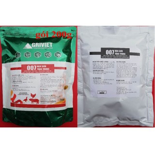 1 gói 200g Men siêu tăng trọng 007 Giúp vật nuôi ăn nhiều, chóng lớn