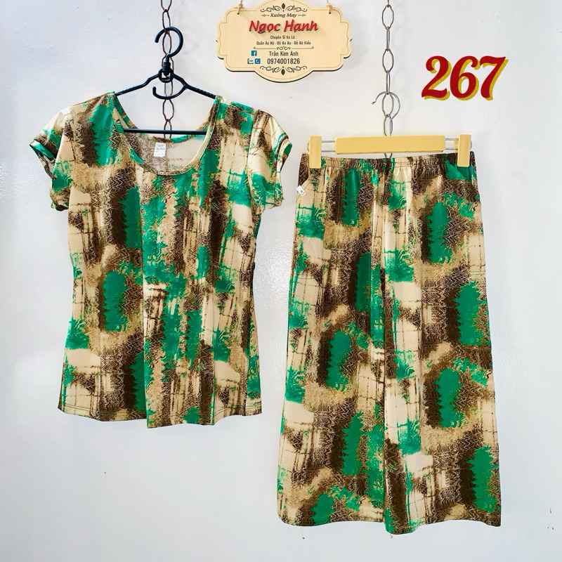 🍀🍀Đồ bộ nữ quần ống suông lững (size: 45kg-68kg)