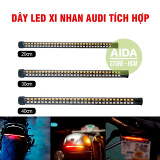 Dây đèn led DẺO XI NHAN AUDI tích hợp dành cho xe máy, ô tô DC`12v