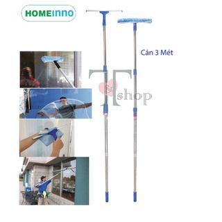 Bộ Cây Lau Kính, Gạt Kiếng Homeinno Cán Tăng đơ Dài 3m