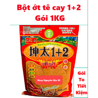   GÓI TO 1KG Bột ớt tê cay rắc lạp xưởng xúc xích nướng đá,gia vị ướp,trộn,chấm,chiên,nướng hãng 1+2 siêu thơm chính hãng 