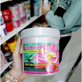 Kem dầu hấp -xã phục hồi tóc hoa sen 1000ml(Hủ Lớn)