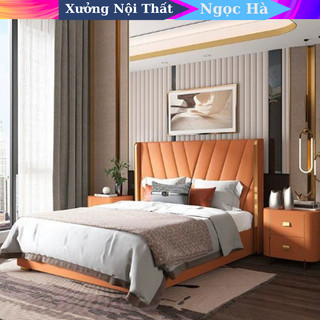 Giường bọc da - nỉ cao cấp phpng cách bắc âu sang trọng ,phù hợp mọi không gian hn