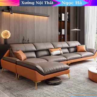 Sofa góc l thông minh phần góc l được làm rời thành ghế đơn phong cách hiện đại