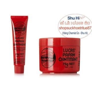 Kem đa năng đu đủ lucas papaw ointment tuýp 25g, hộp 75g - úc, làm dịu vết hăm, nẻ, bôi nốt côn trùng đốt, bôi hăm
