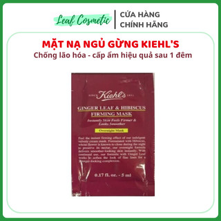 [ Sample - 5ml ] Mặt Nạ Ngủ Gừng Ginger Leaf And Hibiscus Firming Mask | Mask hũ