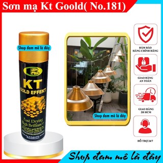Hỏa tốc- Sơn xịt mạ vàng KT gold effect Bosny