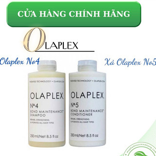 BỘ GỘI XẢ OLAPLEX SỐ 4 & SỐ 5 PHỤC HỒI TÓC KHÔ XƠ HƯ TỔN USA 250ML