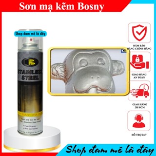 Sơn xịt mạ kẽm stanless steel Bosny