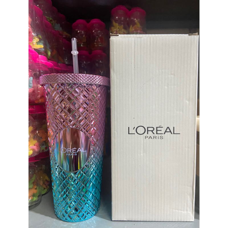 Ly Nhựa 2 Lớp Hologram kèm nắp và ống hút